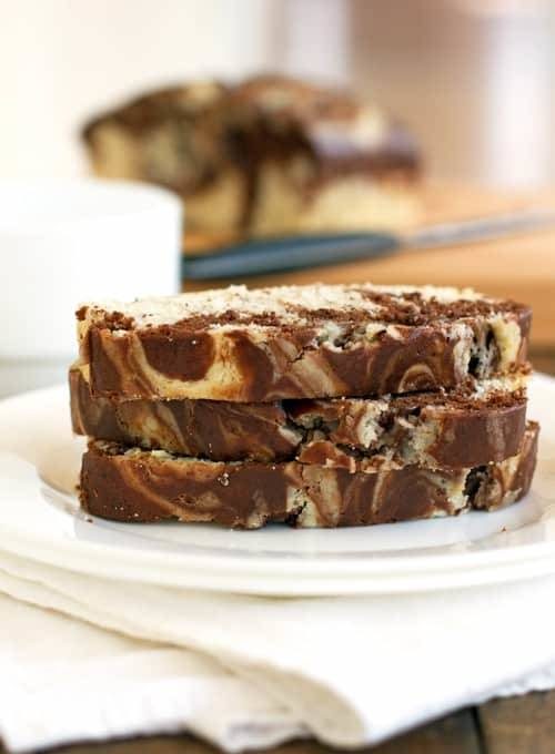 A picture of Chocolate & Sweet Cream Marble Loaf