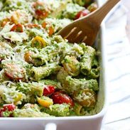 A picture of Healthy Baked Pesto Rigatoni