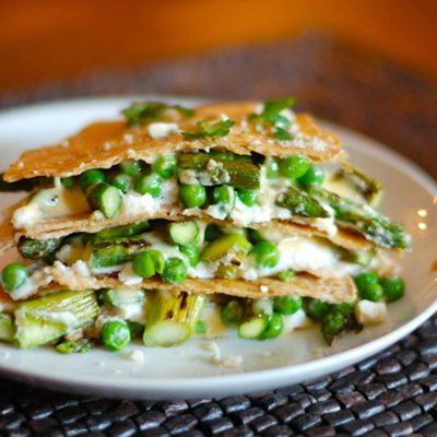 A picture of Asparagus Quesadilla Lasagna