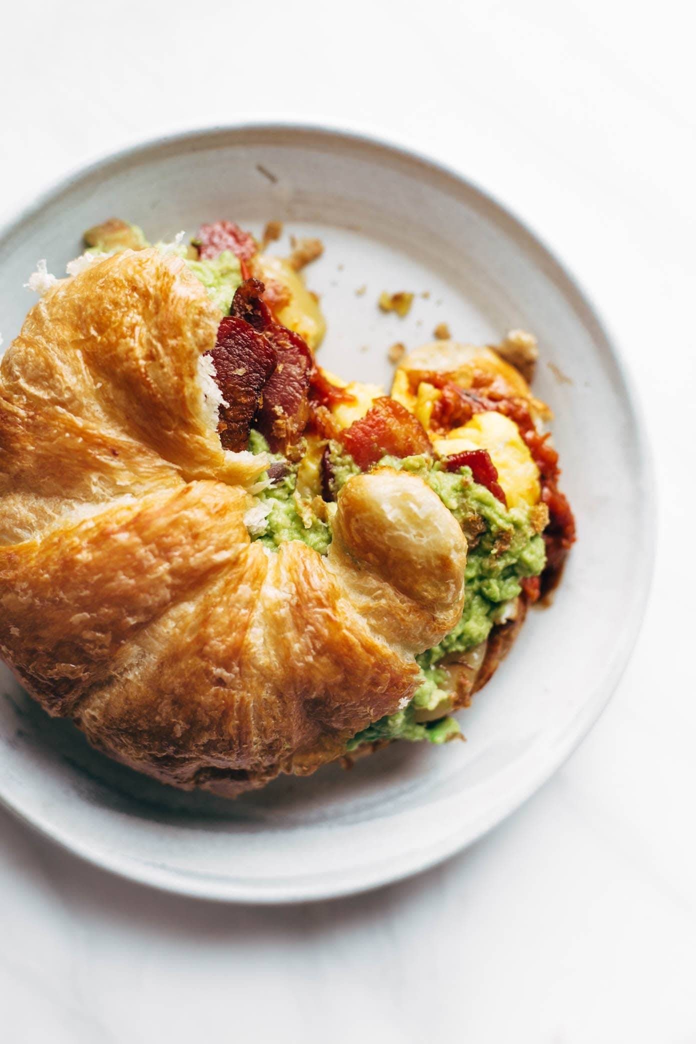 The Ultimate Breakfast Sandwich on a plate